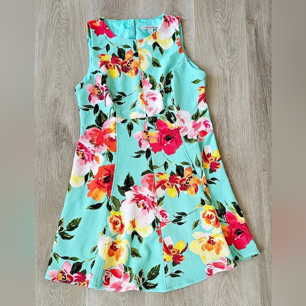 Size 12 Madison Leigh Floral Sleeveless Dress